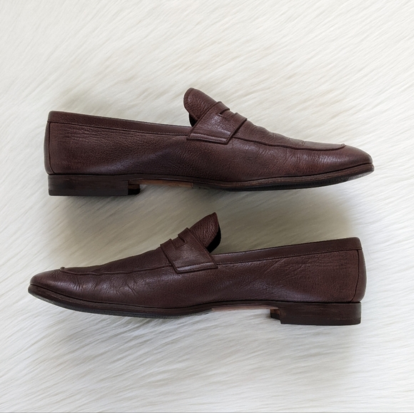 Men\'s Prada Brown Leather Penny Loafer Dress Shoes | Size 13** main image 4